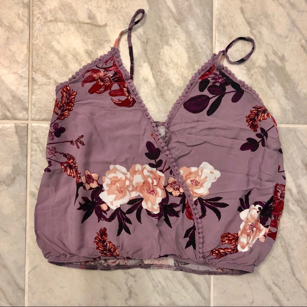 Dainty Floral Charlotte Russe Crop Top